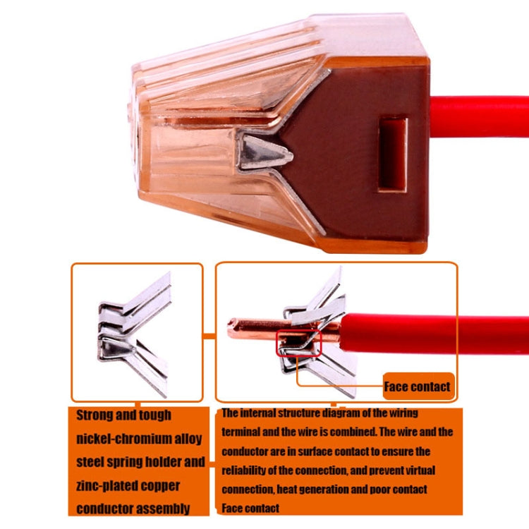 10 PCS VSELE VSE-606A Four-Hole Multi-Function Terminal Block Wire Quick Connector - Connectors & Terminals by buy2fix | Online Shopping UK | buy2fix