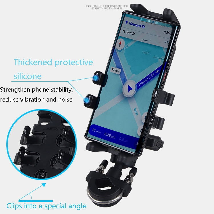 Motorcycle Multi-Function Mobile Phone Holder Adjustable Universal Locomotive Riding Anti-Shake Fixed Equipment(All-rounder Y) - Holder by buy2fix | Online Shopping UK | buy2fix