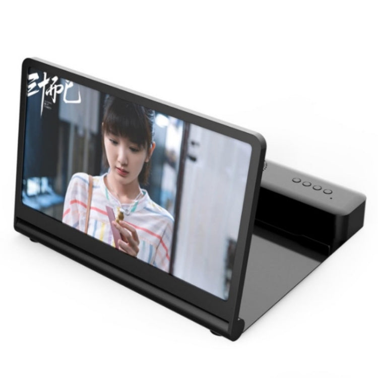 3D High-Definition Mobile Phone Screen Amplifier With Bluetooth Speaker Desktop Stand(Black) - Screen Magnifier by buy2fix | Online Shopping UK | buy2fix