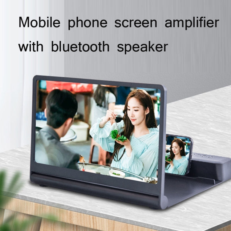 3D High-Definition Mobile Phone Screen Amplifier With Bluetooth Speaker Desktop Stand(Pink) - Screen Magnifier by buy2fix | Online Shopping UK | buy2fix