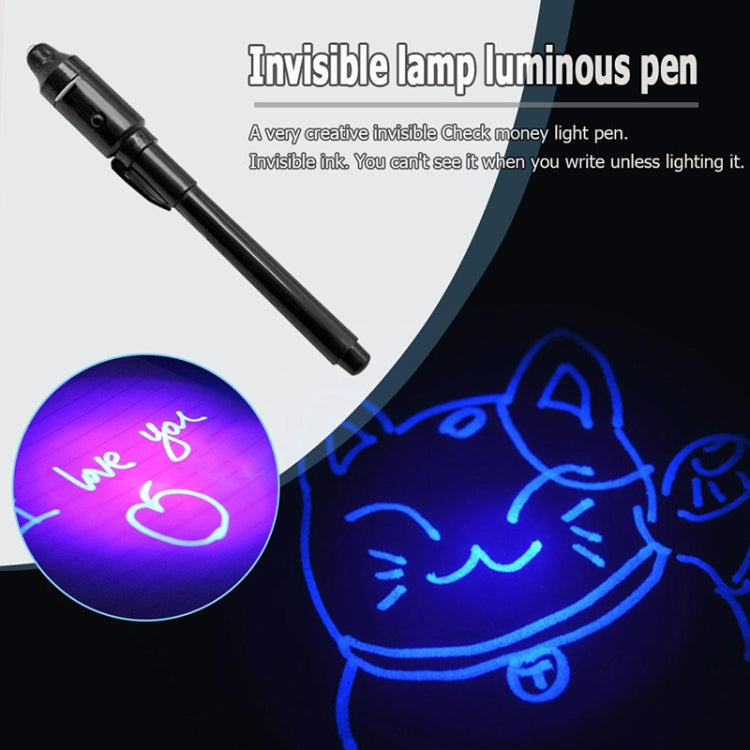 10 PCS Creative Magic UV Light Invisible Ink Pen Marker Pen(Purple) - Home & Garden by buy2fix | Online Shopping UK | buy2fix