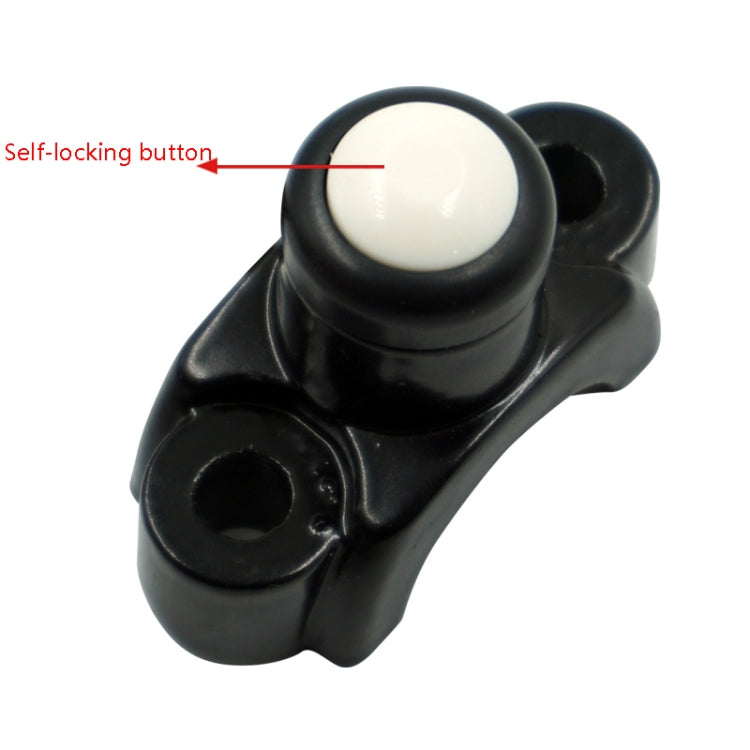 Motorcycle Modification Self-Locking Single Switch Headlight Fog Light Brake Light Emergency Light Switch(Black Button) - Electrical System by buy2fix | Online Shopping UK | buy2fix