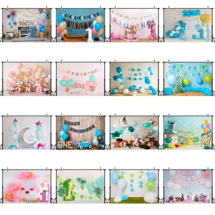 2.1m x 1.5m One Year Old Birthday Photography Background Cloth Birthday Party Decoration Photo Background(573) - Camera Accessories by buy2fix | Online Shopping UK | buy2fix