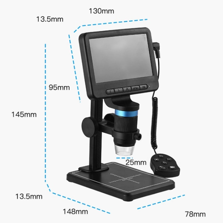 5 Inch Electron Microscope 1080P HD USB Repair Inspection Magnifying Glass - Digital Microscope by buy2fix | Online Shopping UK | buy2fix