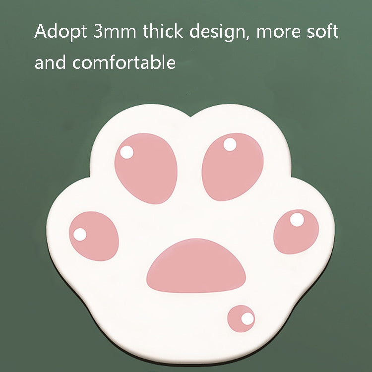 3 PCS XH12 Cats Claw Cute Cartoon Mouse Pad, Size: 280 x 250 x 3mm(Creamy-white) - Mouse Pads by buy2fix | Online Shopping UK | buy2fix