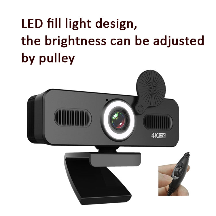 C360 2K  Network High-Definition Computer Camera Drive-Free Beautifying Light Camera with Omnidirectional Microphone, Cable Length: 1.8m - HD Camera by buy2fix | Online Shopping UK | buy2fix