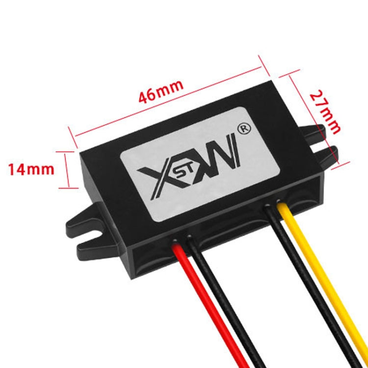XWST DC 12/24V To 5V Converter Step-Down Vehicle Power Module, Specification: 12V To 5V 2A Small Rubber Shell -  by buy2fix | Online Shopping UK | buy2fix
