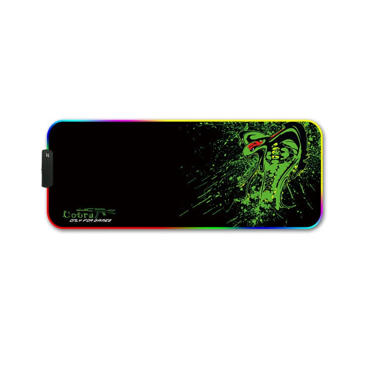 260x390x4mm F-01 Rubber Thermal Transfer RGB Luminous Non-Slip Mouse Pad(Brontosaurus) - Mouse Pads by buy2fix | Online Shopping UK | buy2fix