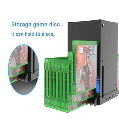 JYS X133 Multi-Function Cooling Base + Game Disc Storage For XBOXSeries X Host(Black) - Holder by JYS | Online Shopping UK | buy2fix