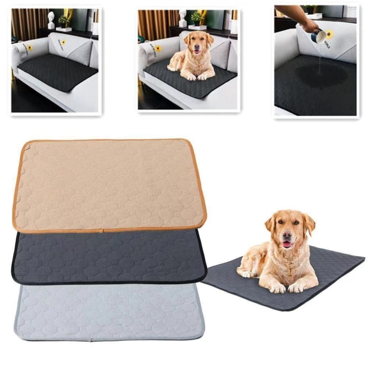 60x45cm Car Pet Injection Pad Waterproof Pad Cat Dog Sofa Waterproof Diapholic Carpet Water Absorbing Pad(Light Grey) - Seat Accessories by buy2fix | Online Shopping UK | buy2fix