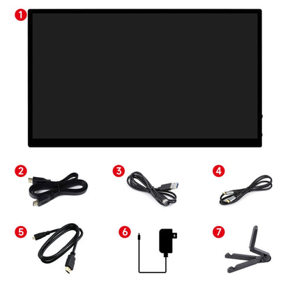 Waveshare 13.3 Inch 2K 2560×1440 HDMI/Type-C Display Interface AMOLED Touch Display(UK Plug) - Modules Expansions Accessories by Waveshare | Online Shopping UK | buy2fix
