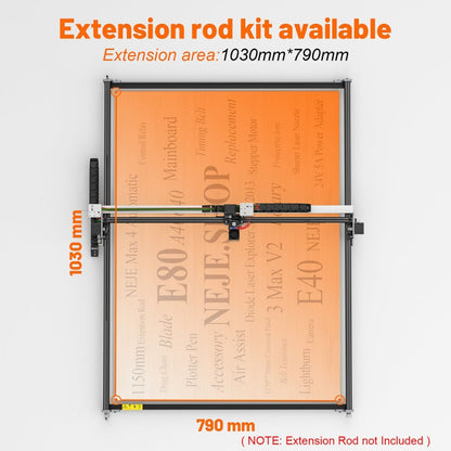 1150mm Y-Axis Extension Kit Aluminum Profile Rail For NEJE MAX 4 / 3 MAX V2 Laser Engraver - DIY Engraving Machines by buy2fix | Online Shopping UK | buy2fix
