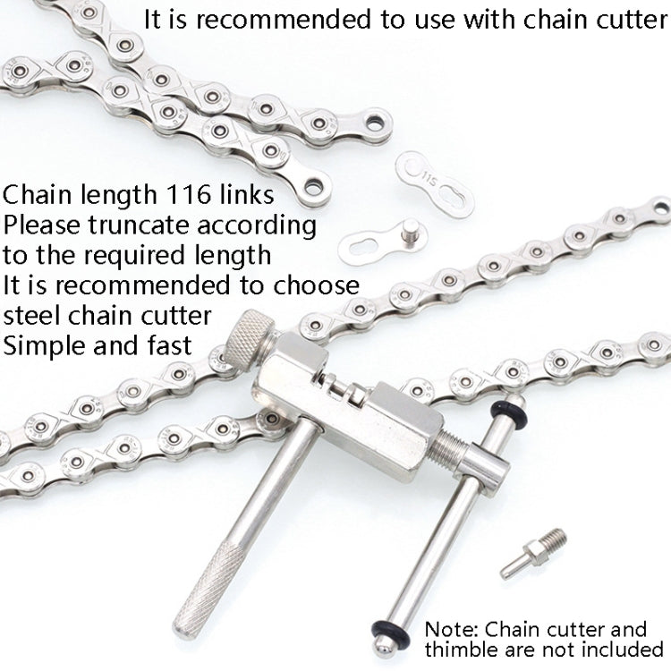 Mountain Road Bike Chain Electroplating Chain, Specification: 9 Speed chain - Outdoor & Sports by buy2fix | Online Shopping UK | buy2fix