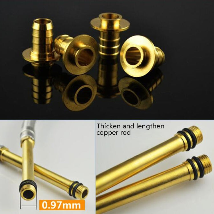 4 PCS Weave Stainless Steel Flexible Plumbing Pipes Cold Hot Mixer Faucet Water Pipe Hoses High Pressure Inlet Pipe, Specification: 100cm 3.5cm Copper Rod - Home & Garden by buy2fix | Online Shopping UK | buy2fix