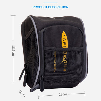 AFISHTOUR FB2042 Outdoor Sports Bicycle Front Package Waterproof Bike Head Bag(Yellow) - Bicycle Bags by AFISHTOUR | Online Shopping UK | buy2fix