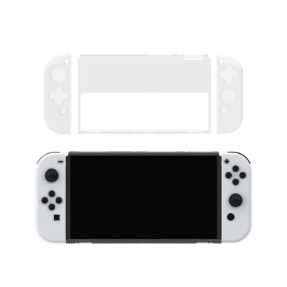 DOBE Game Handle Transparent Crystal Case TPU Protective Cover For Switch OLED Console(Transparent Color) - Cases by DOBE | Online Shopping UK | buy2fix