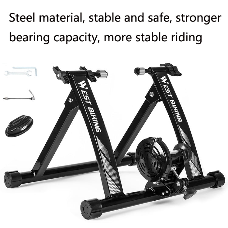 WEST BIKING YP1402008 Bicycle Parking Rack Indoor Cycling Training Platform Fitness Equipment Road Mountain Bike Parking Rack(Black) - Outdoor & Sports by WEST BIKING | Online Shopping UK | buy2fix