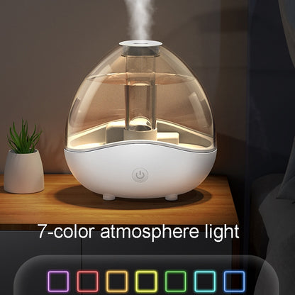 K11 1500ml Transparent Humidifier Household Mute Small Air Purifier Large-Capacity Ultrasonic Humidifier, CN Plug(White) - Home & Garden by buy2fix | Online Shopping UK | buy2fix