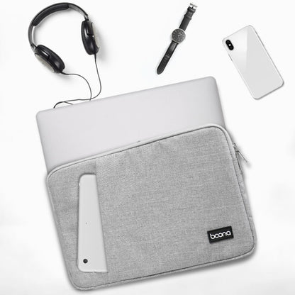 Baona Laptop Liner Bag Protective Cover, Size: 15 inch(Gray) - 15 inch by Baona | Online Shopping UK | buy2fix