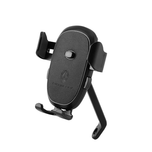 2 PCS CYCLINGBOX BG-2930 Bicycle Mobile Phone Frame Plastic One-Click Lock Mobile Phone Bracket, Style: Rearview Mirror Installation (Black） - Outdoor & Sports by CYCLINGBOX | Online Shopping UK | buy2fix