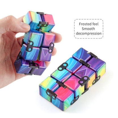 3 PCS Unlimited Magics Cube Colorful UV Printing Pocket Magic Cube Variety Folding Fingertip Magic Cube Decompression Toy(No.168-8-32 Hallowe Black) - Magic Cubes by buy2fix | Online Shopping UK | buy2fix