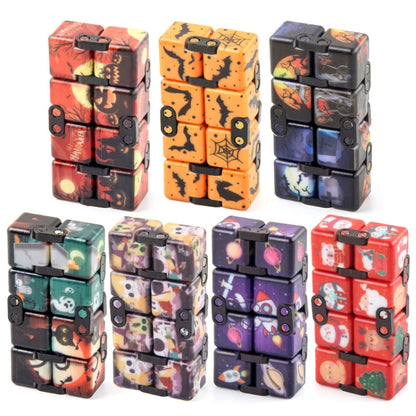 3 PCS  Infinite Magic Cube Halloween Theme Variety Flip Folding Second Order Magic Cube Finger Toy, Colour: No.168-8-25 Halloween Orange - Magic Cubes by buy2fix | Online Shopping UK | buy2fix