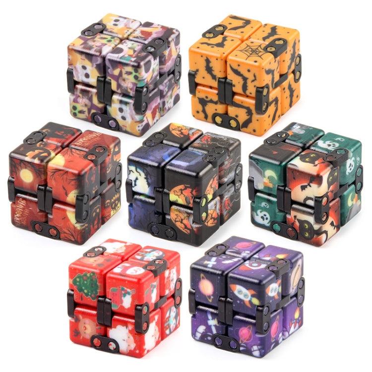 3 PCS  Infinite Magic Cube Halloween Theme Variety Flip Folding Second Order Magic Cube Finger Toy, Colour: NO.168-8-26 Halloween Purple - Magic Cubes by buy2fix | Online Shopping UK | buy2fix