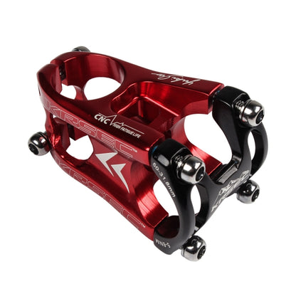 KRSEC CNC Ultra Light Short-Handed Mountain Bike Aluminum Alloy 50mm Riser, Colour: Red Black - Outdoor & Sports by buy2fix | Online Shopping UK | buy2fix