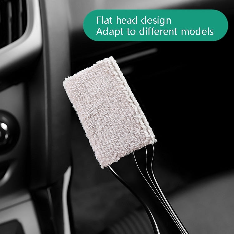 2 PCS Car Air-Conditioned Air Outlet Cleaning Brush Car Interior Cleaning Tool Dust  Soft Hair Brush(Black) - In Car by buy2fix | Online Shopping UK | buy2fix