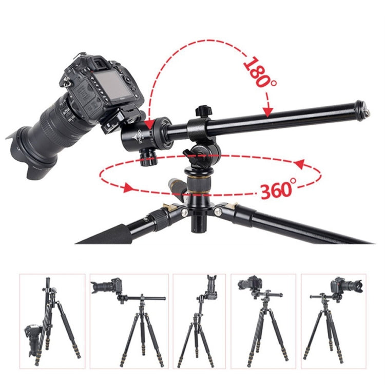 TRIOPO Horizontal Overhead Tripod Heads Multi-directional Central-Axis Lock - Camera Accessories by TRIOPO | Online Shopping UK | buy2fix