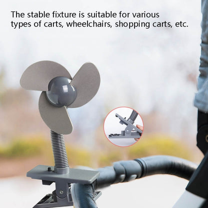 Portable Stroller Fan 360 Degree Clip Mini Fan(Blue EVA) - Consumer Electronics by buy2fix | Online Shopping UK | buy2fix