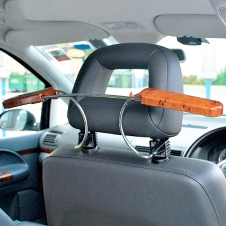 Automobile Stainless Steel Retractable Drying Rack Suit Hanger, Colour: Peach Wood Grain - In Car by buy2fix | Online Shopping UK | buy2fix