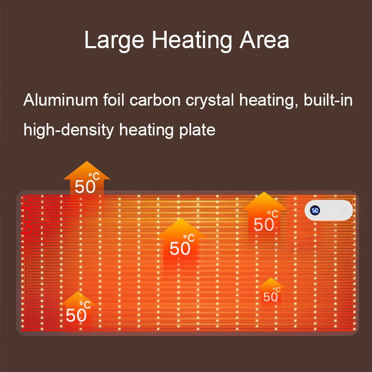 Intelligent Digital Display Timing Heating Mouse Pad Office Desktop Electric Heating Mat, CN Plug, Style:Brown 60x36cm - Mouse Pads by buy2fix | Online Shopping UK | buy2fix