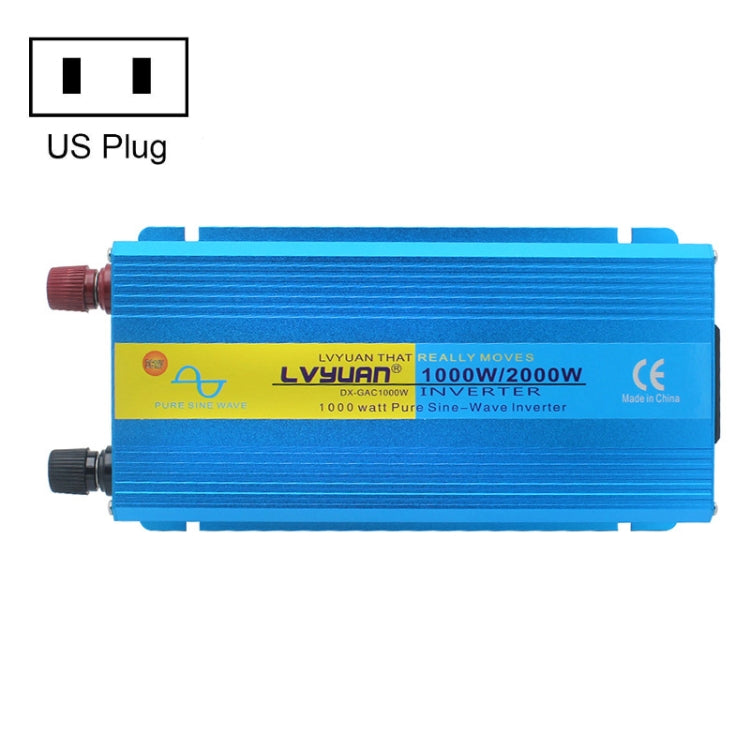 LVYUAN  2000W Car Home Pure Sine Wave Solar Inverter, Specification: 12V To 110V US Plug - In Car by LVYUAN | Online Shopping UK | buy2fix