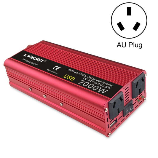 LVYUAN Car Inverter Dual USB Power Converter, Specification: 12V to 220V 2000W AU Plug - In Car by LVYUAN | Online Shopping UK | buy2fix