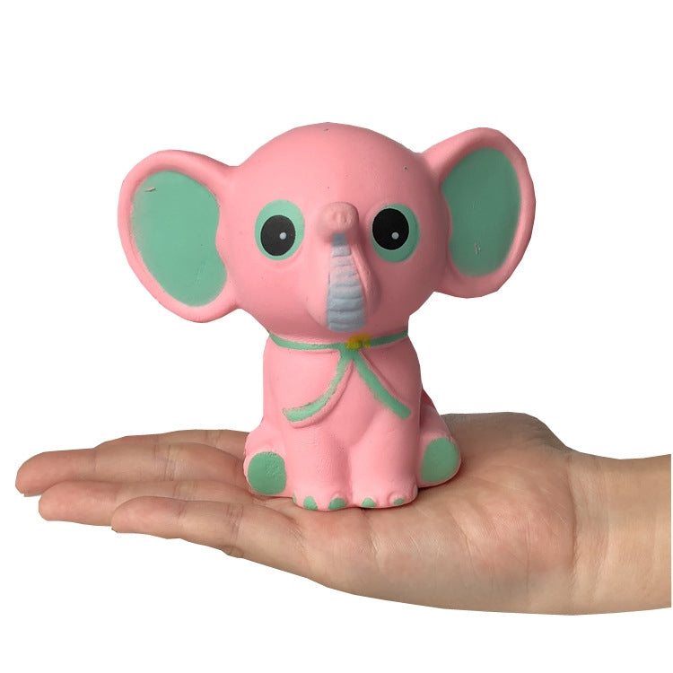 2 PCS Children Slow Rebound Cute Cartoon Elephant Decompression Toy(Pink) - Squeeze Toys by buy2fix | Online Shopping UK | buy2fix