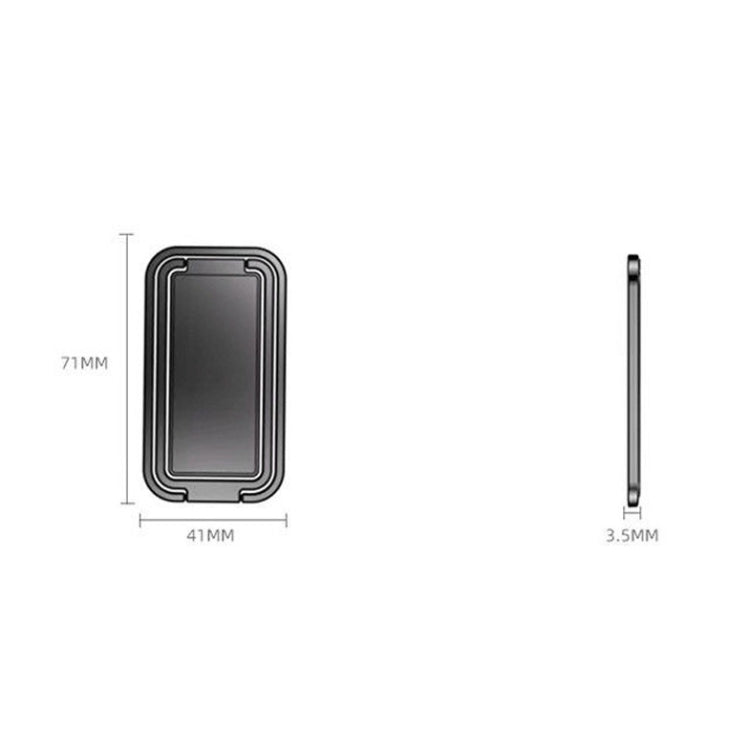 Square Folding Metal Holder Rotating Back Stick Desktop Phone Ring Holder(Rose Gold) - Ring Holder by buy2fix | Online Shopping UK | buy2fix