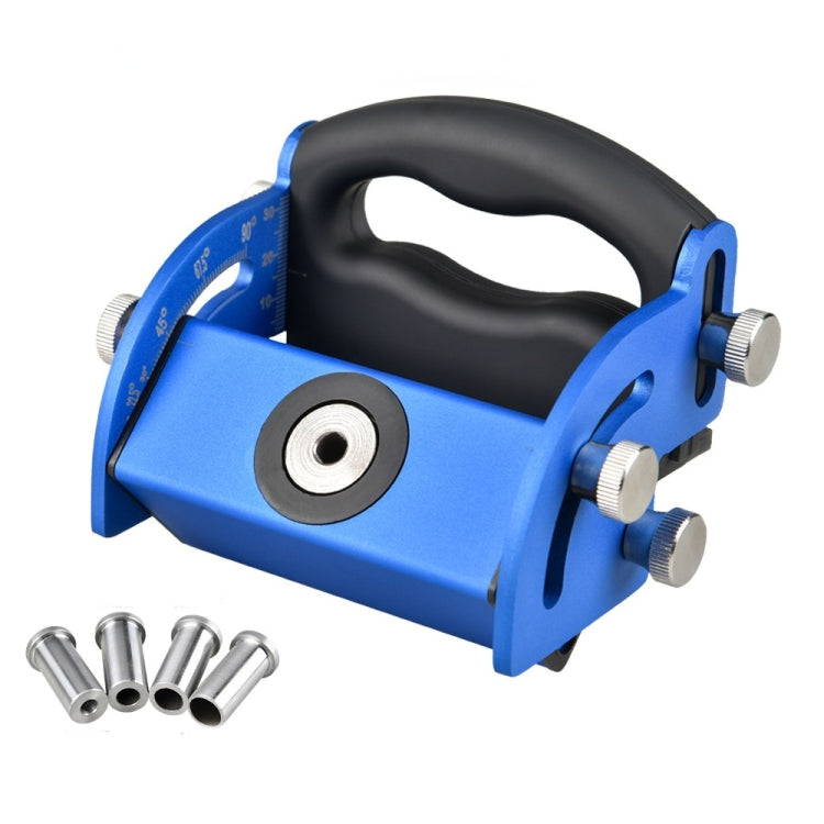 Aluminum Alloy Woodworking Inclined Hole Locator Punching Locator(Blue) - Clamps by buy2fix | Online Shopping UK | buy2fix