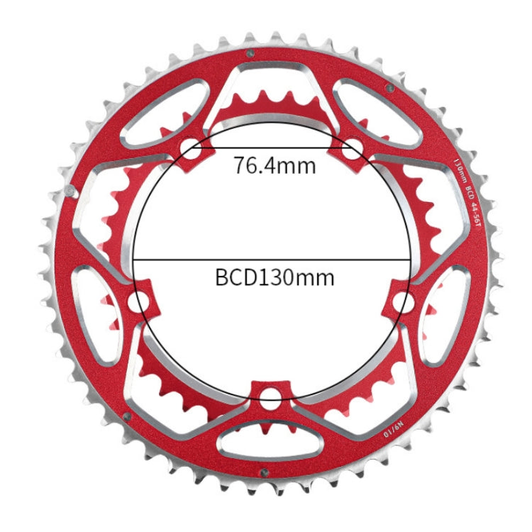 WEST BIKING YP0719273 Road Bike 56T-44T Double-Disc Aluminum Alloy Gears(Black) - Outdoor & Sports by WEST BIKING | Online Shopping UK | buy2fix