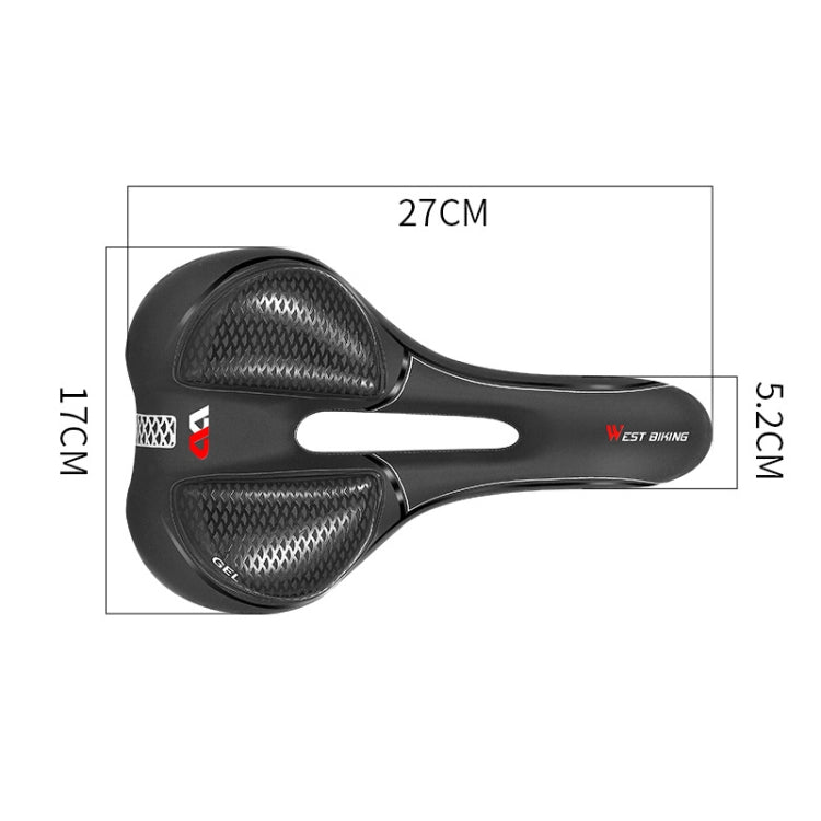 WEST BIKING Bicycle Riding Comfortable Silicone Saddle, Style: Geometric - Outdoor & Sports by WEST BIKING | Online Shopping UK | buy2fix