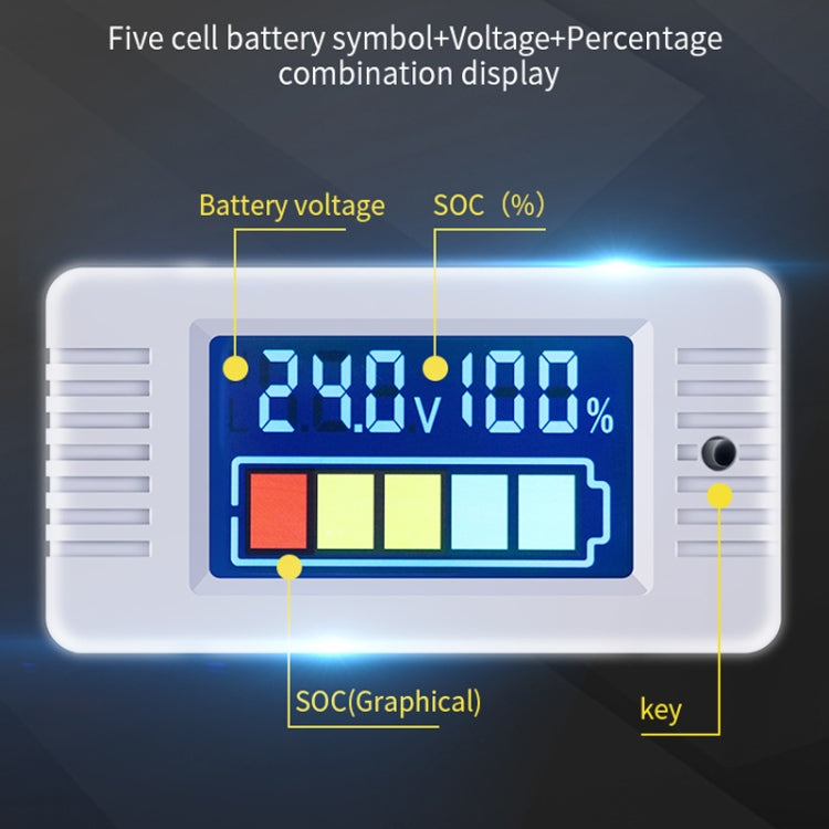 PEACEFAIR  0~100V Digital Battery Power Tester - Consumer Electronics by buy2fix | Online Shopping UK | buy2fix