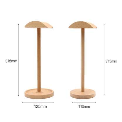 AM-EJZJ001 Desktop Solid Wood Headset Display Stand, Style: B - Apple Accessories by buy2fix | Online Shopping UK | buy2fix