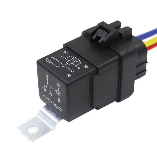 1040 5 Pin Waterproof Integrated Automotive Relay With Bracket, Rated voltage: 12V - In Car by buy2fix | Online Shopping UK | buy2fix