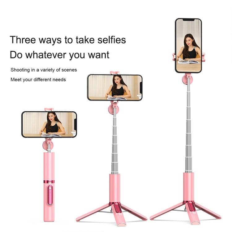 CYKE N-MY Integrated Tripod Bluetooth Live Selfie Stick(Pink) - Consumer Electronics by CYKE | Online Shopping UK | buy2fix