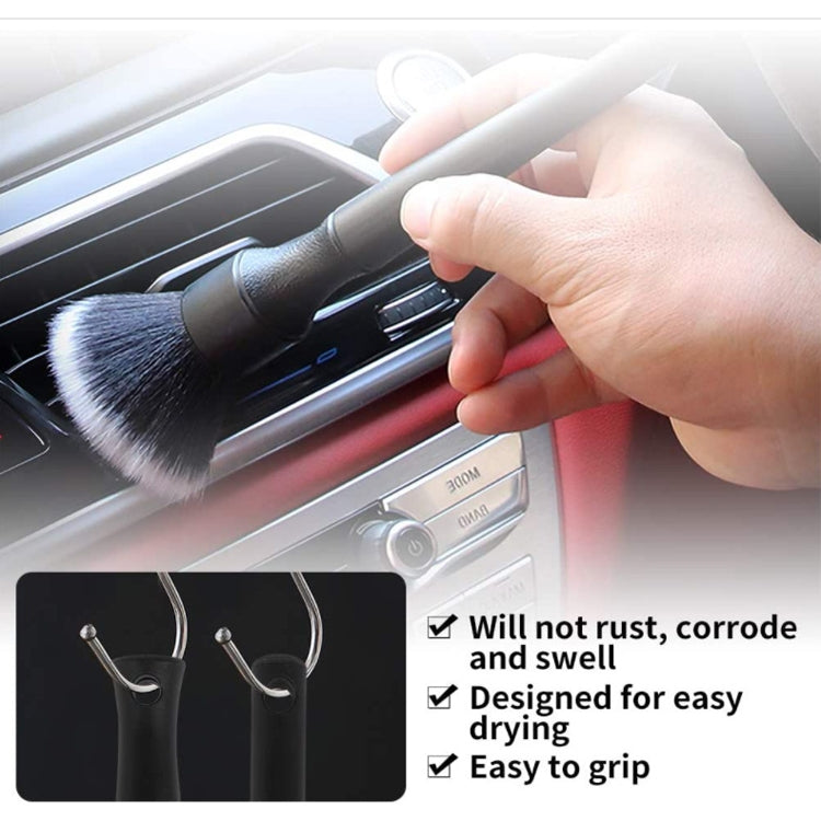Car Air Conditioner Outlet Brush Interior Cleaning Soft Brush, Specification: Small+Large(Blue) - In Car by buy2fix | Online Shopping UK | buy2fix