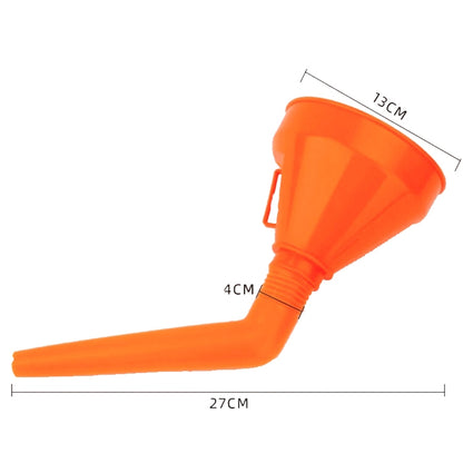10 PCS CY12 Free Handband Filter Plastic Funnel(Orange) - In Car by buy2fix | Online Shopping UK | buy2fix