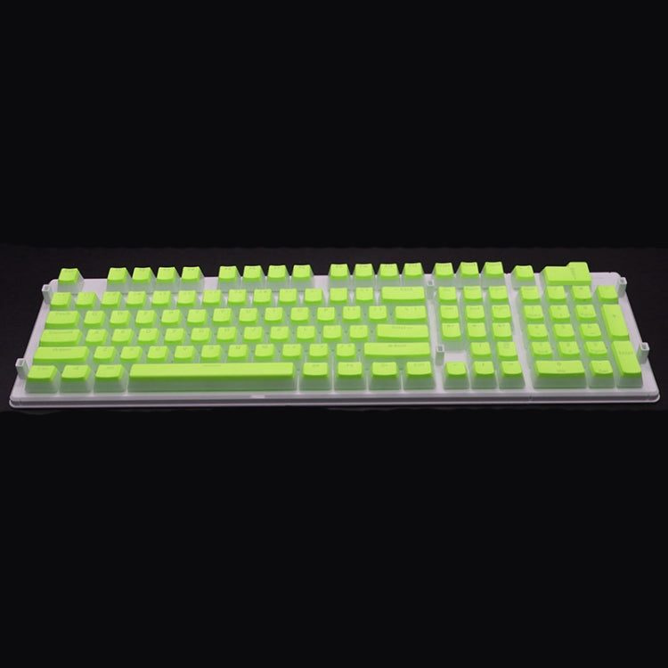 Pudding Double-layer Two-color 108-key Mechanical Translucent Keycap(Apple Green) -  by buy2fix | Online Shopping UK | buy2fix