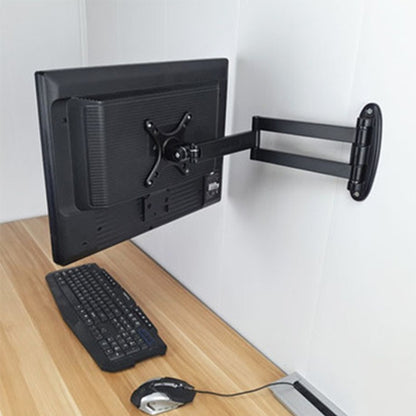 Computer LCD Monitor Wall Mounted Universal Swivel Bracket(Silver) - Computer & Networking by buy2fix | Online Shopping UK | buy2fix