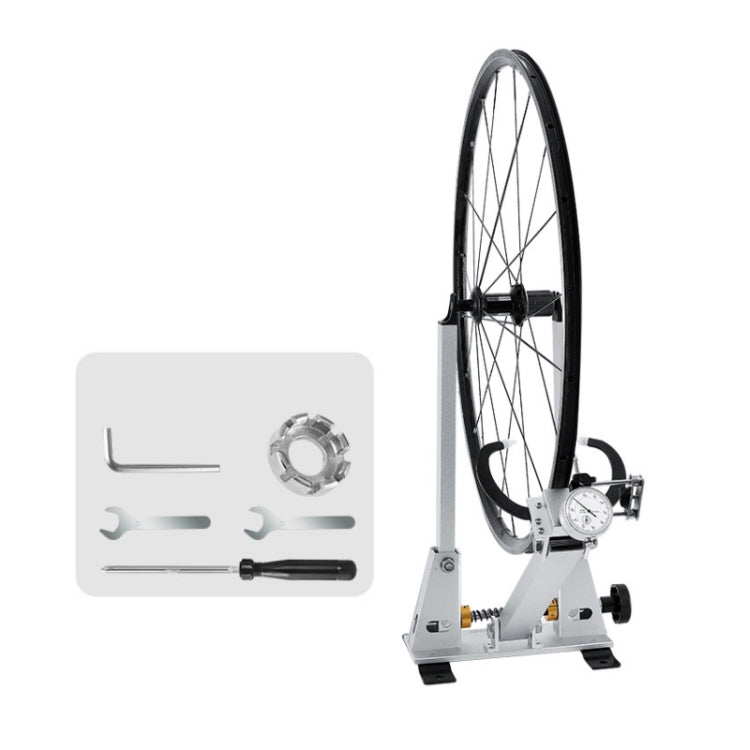 WEST BIKING Bicycle Wheel Correction and Adjustment Station(Silver) - Outdoor & Sports by WEST BIKING | Online Shopping UK | buy2fix