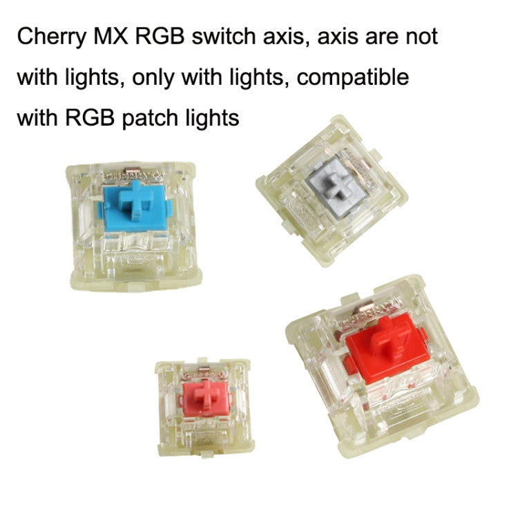 10PCS Cherry MX RGB Transparent Shaft Switch Mechanical Keyboard Triangular Shaft Body, Color: Black Shaft - Other by CHERRY | Online Shopping UK | buy2fix